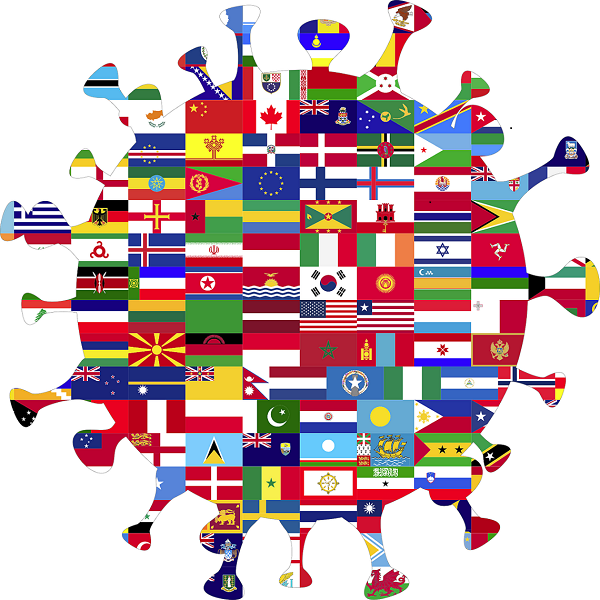 Coronavirus banderas mundo