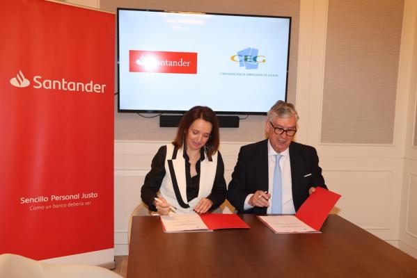  A CEG alcanza un acordo co Banco Santander para potenciar a oferta de servizos financeiros entre os seus asociados