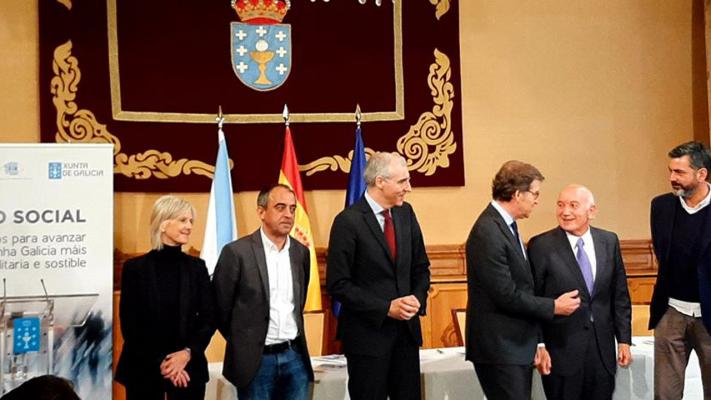 Sinatura novo acordo Diálogo Social de Galicia 2019