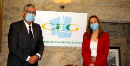 A embaixadora de Uruguai en España visita a CEG