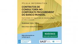 Pílula informativa: Contratos de consultoría en Corporate Procurement do Banco Mundial