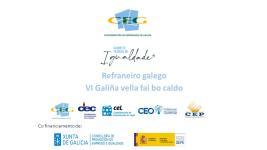 Refraneiro galego VI: Galiña vella fai bo caldo