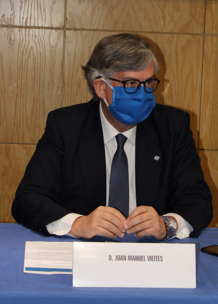 El candidato Juan Manuel Vieites