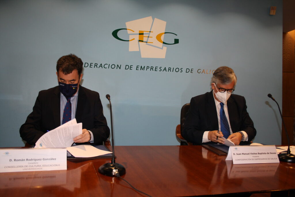 Firma convenio en materia de Formación Profesional con la Consellería de Educación
