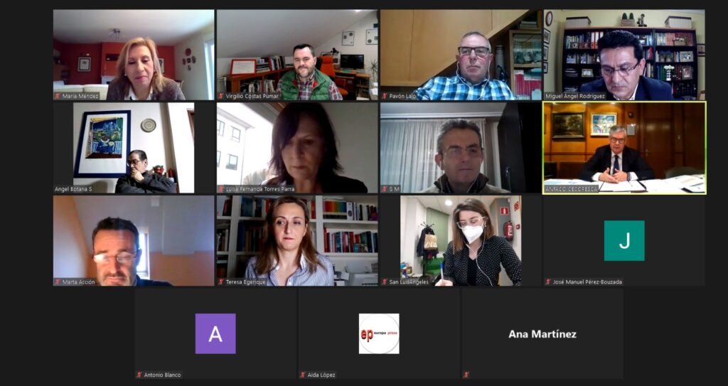 Encontro online organizado pola Asociación de Periodistas de Galicia. Fotografía da entidade