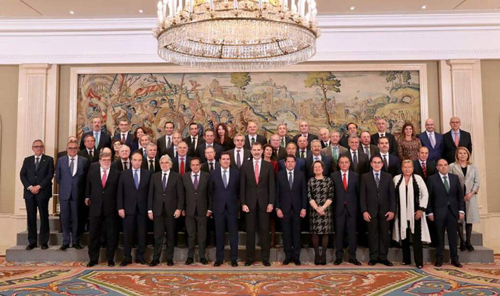 Recepción do Rei á CEOE