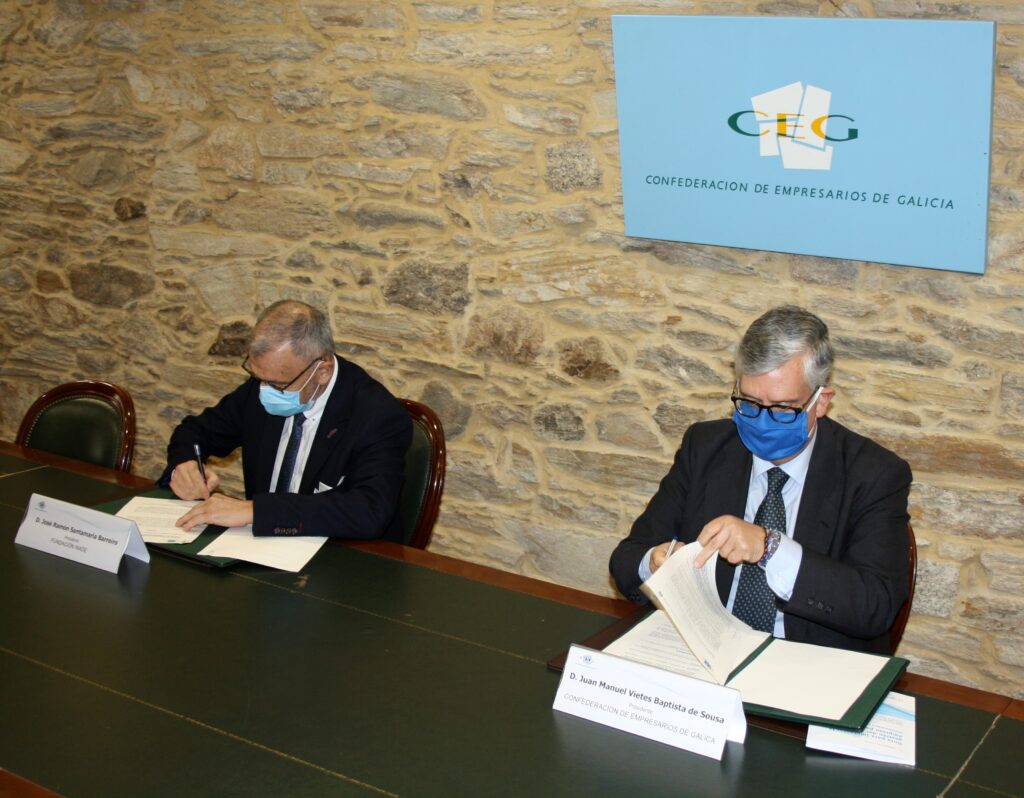 Firma del convenio con Fundación INADE