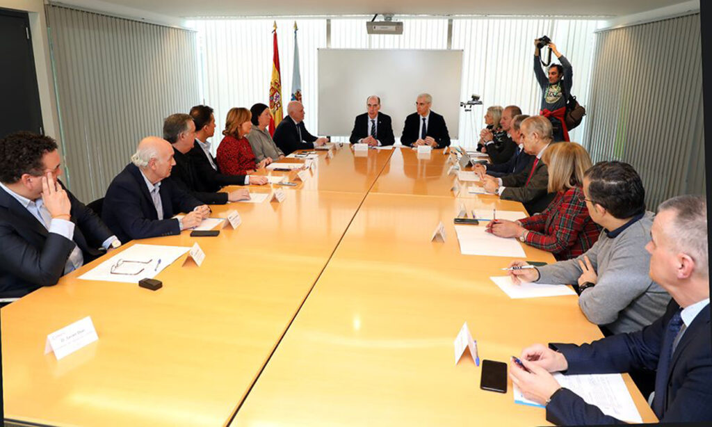 Reunión por el coronavirus