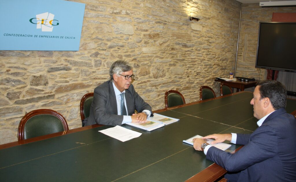 Reunión entre Juan Vieites e Valentín González Formoso
