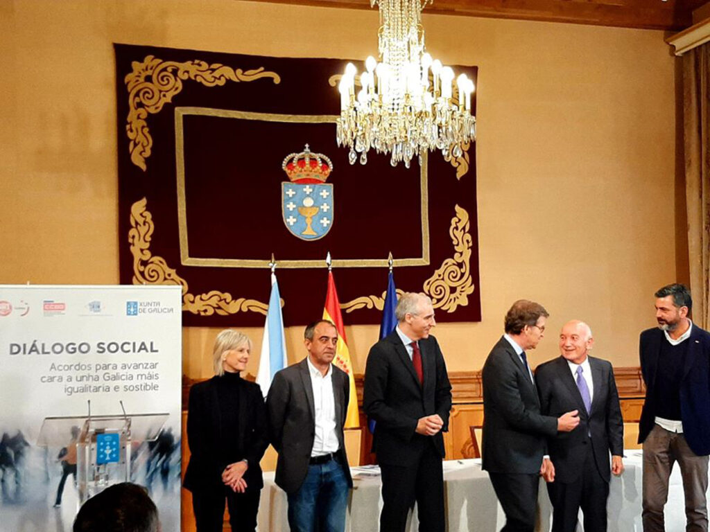 Firma nuevo acuerdo Diálogo Social de Galicia 2019