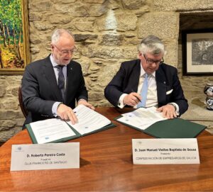 El Club Financiero de Santiago y la CEG firman un convenio de colaboración orientado a apoyar y mejorar la gestión empresarial