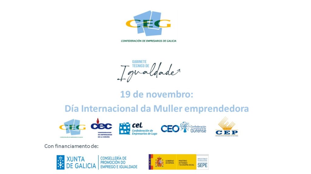 19 de novembro: Día Internacional da Muller emprendedora