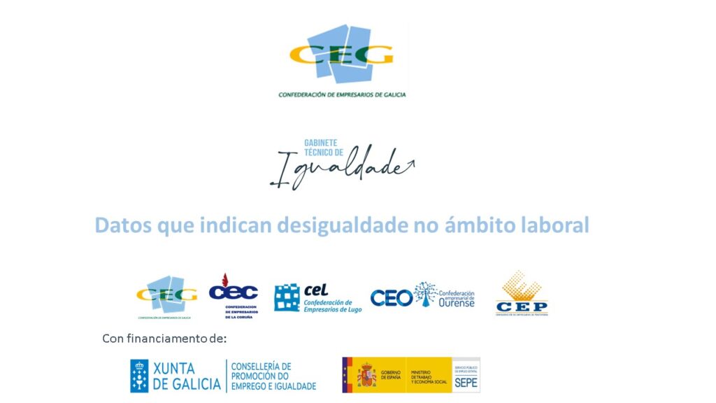 Datos que indican desigualdade no ámbito laboral